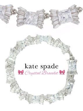 Kate Spade ♠️ Crystal Bow Bracelet Rare Marriage